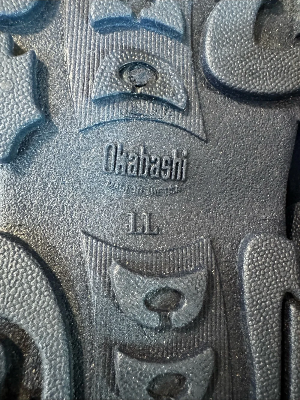 Okabashi Eurosport Navy Blue Slides Sandals Men’s Size LL Us 9-10 Comfort Arch